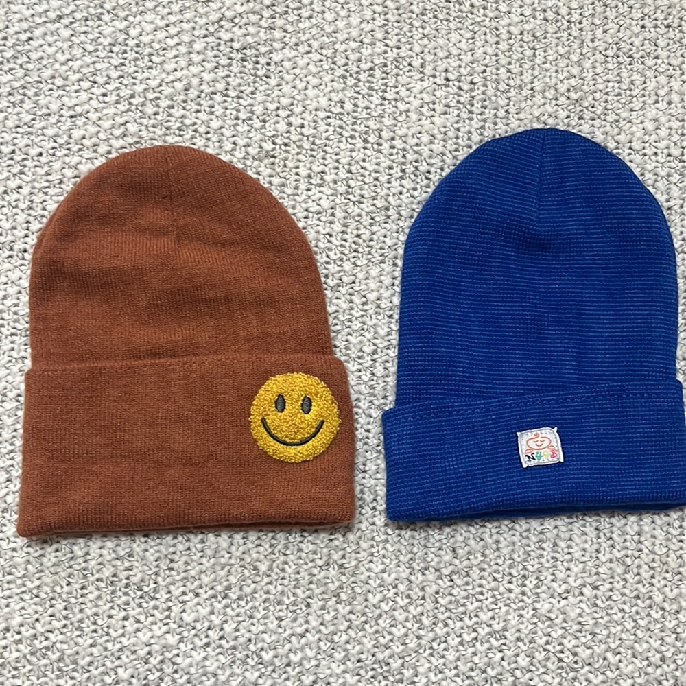 Toddler beanies set of 2